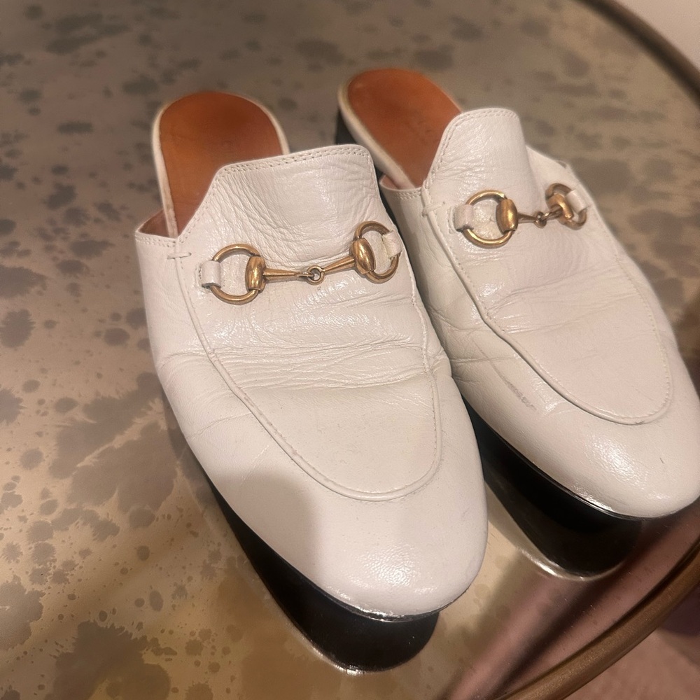 Gucci Princetown mule Size 36.5 White Preloved